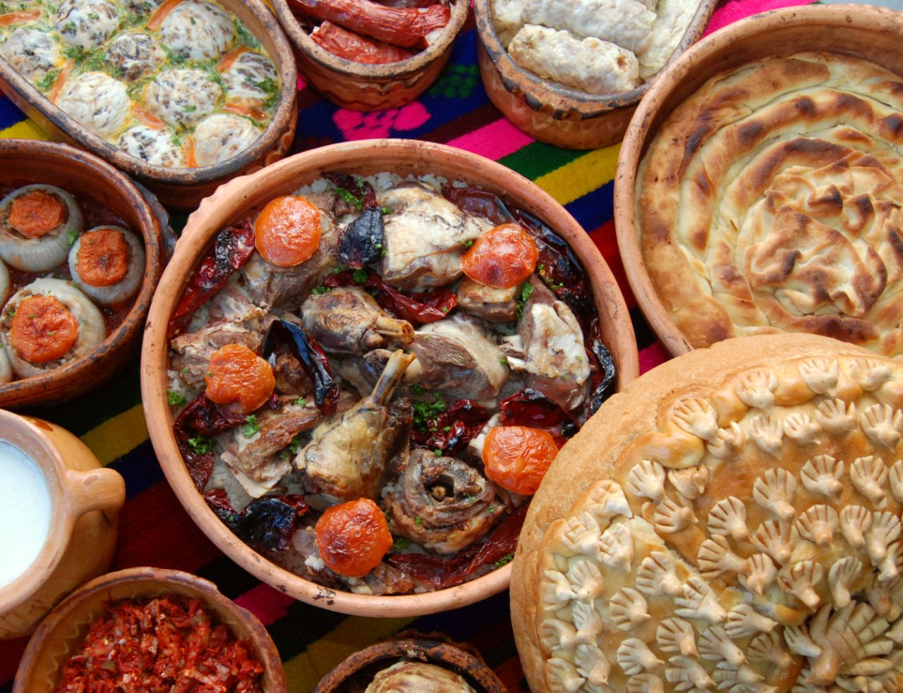 Tradicional food of Macedonia,Balkan
