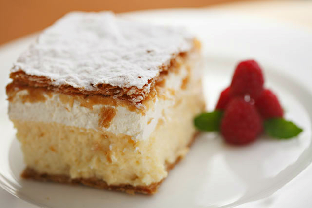 Bled Cream Cake- Kremsnita,,Slovenia,Grand Balkan Tour