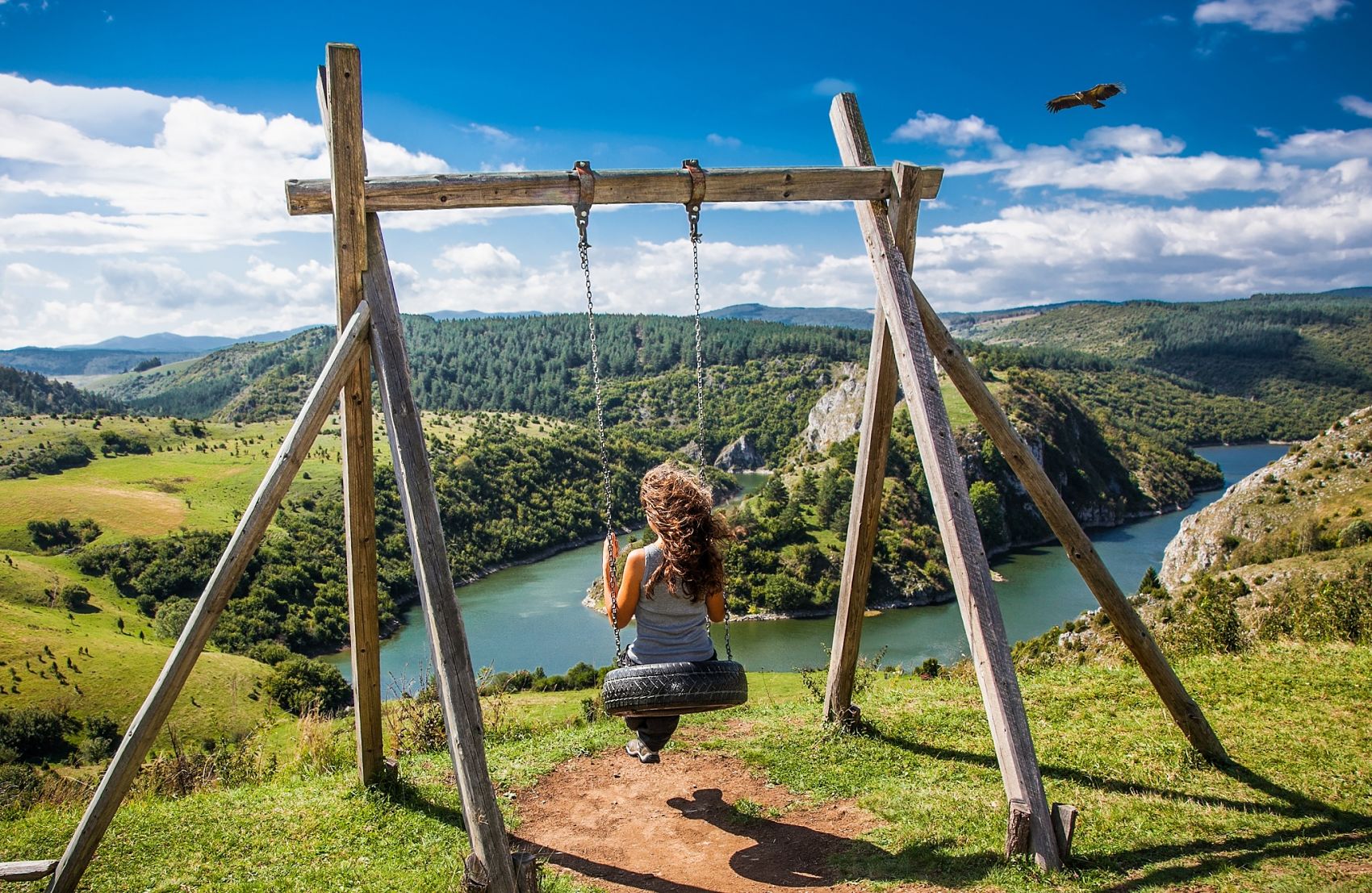 Uvac lake Serbia nature 