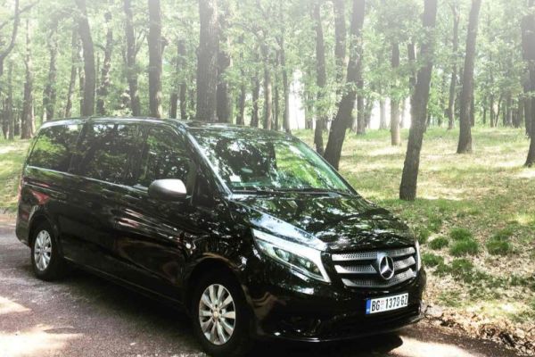 Comfortable 8-seater minivan for private group transfers and Balkan tours